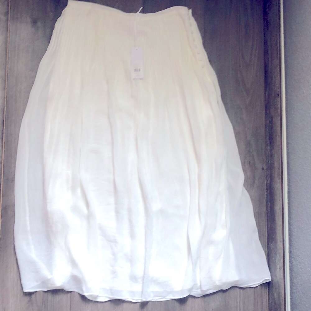 Georgette Pintuck Midi Skirt size petite 12